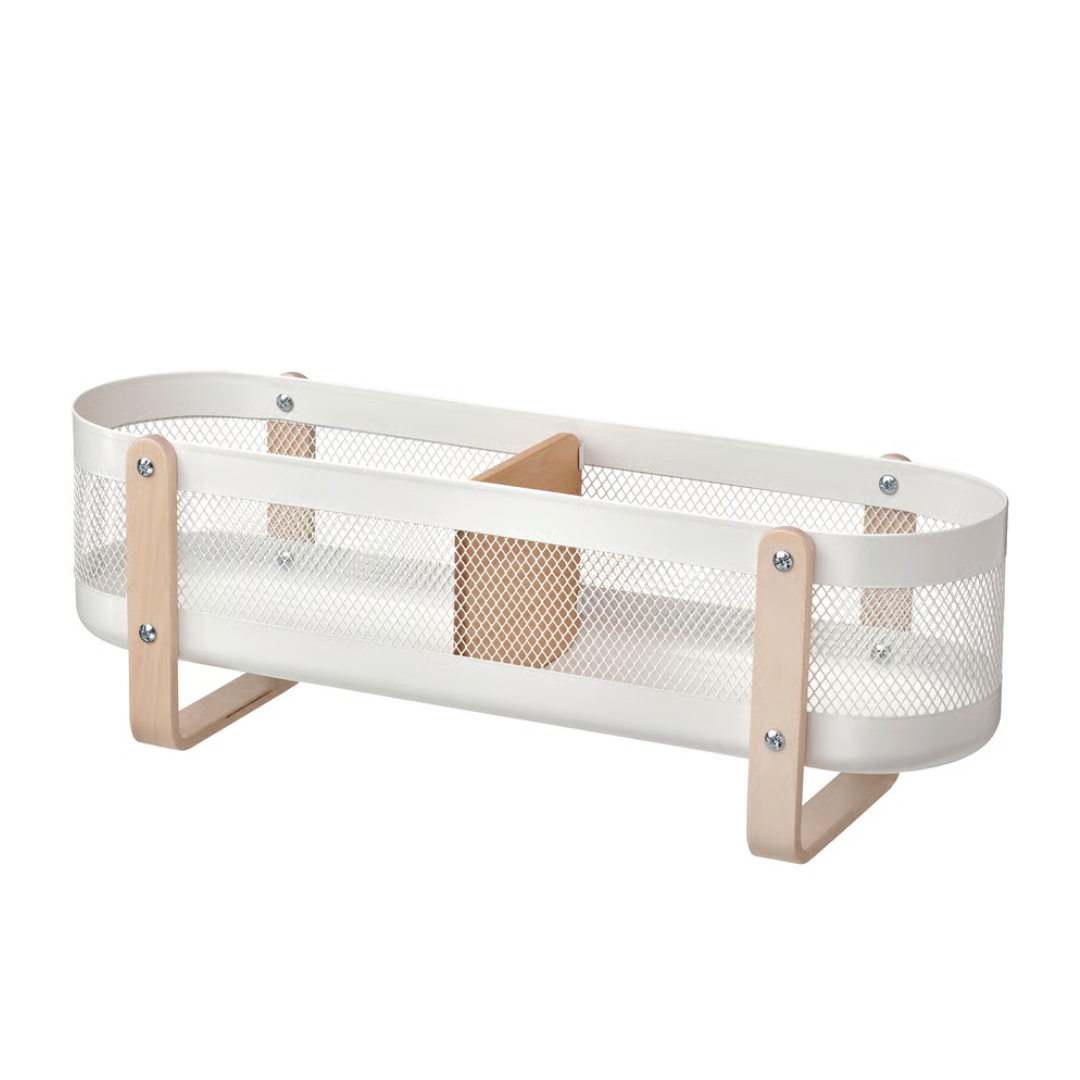 Aesthetic White Desk Organizer