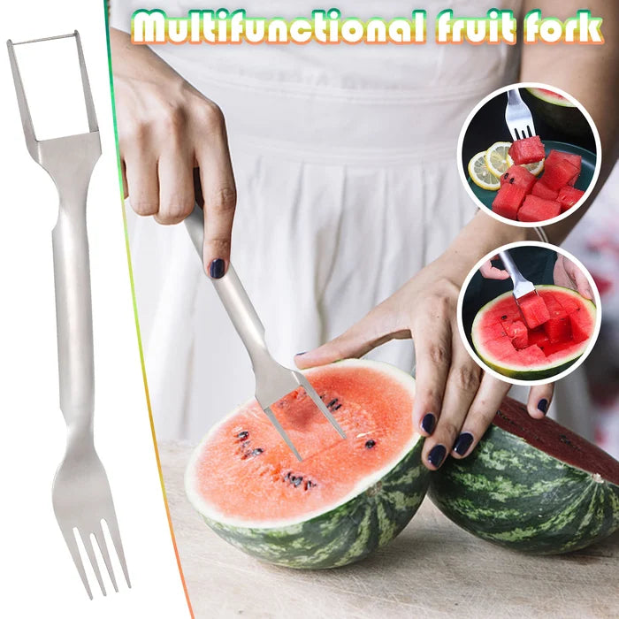 2-in-1 Watermelon Fork Slicer  set off 2