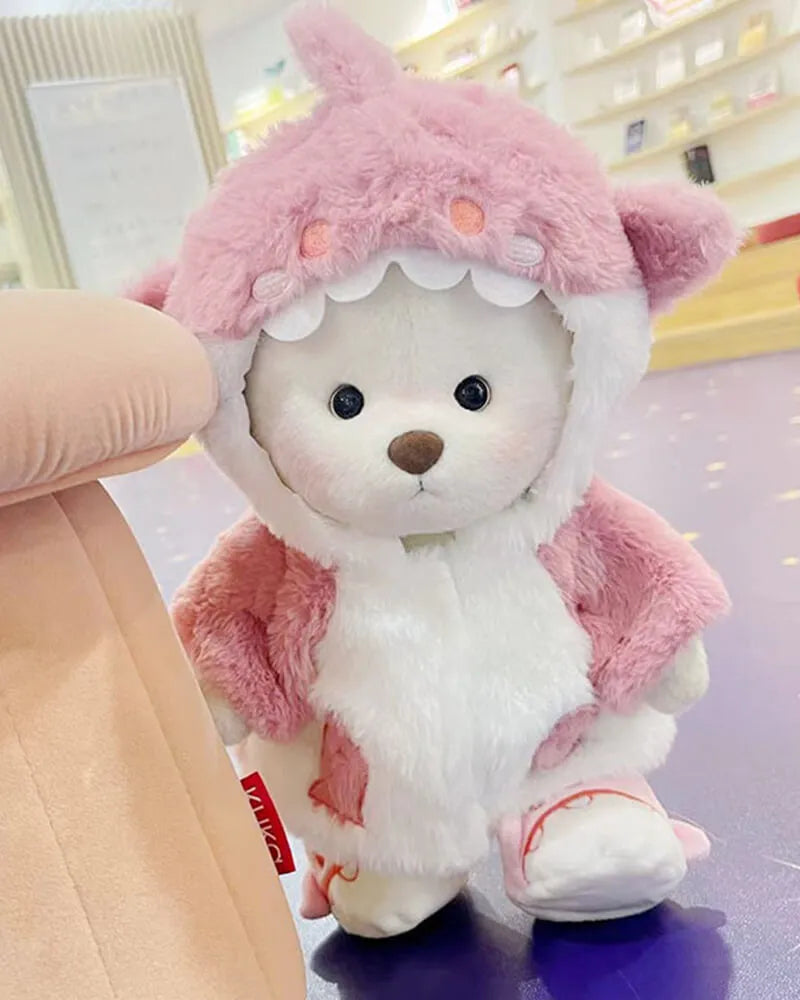 Multicolor Cotton Cute-Dino Teddy Set