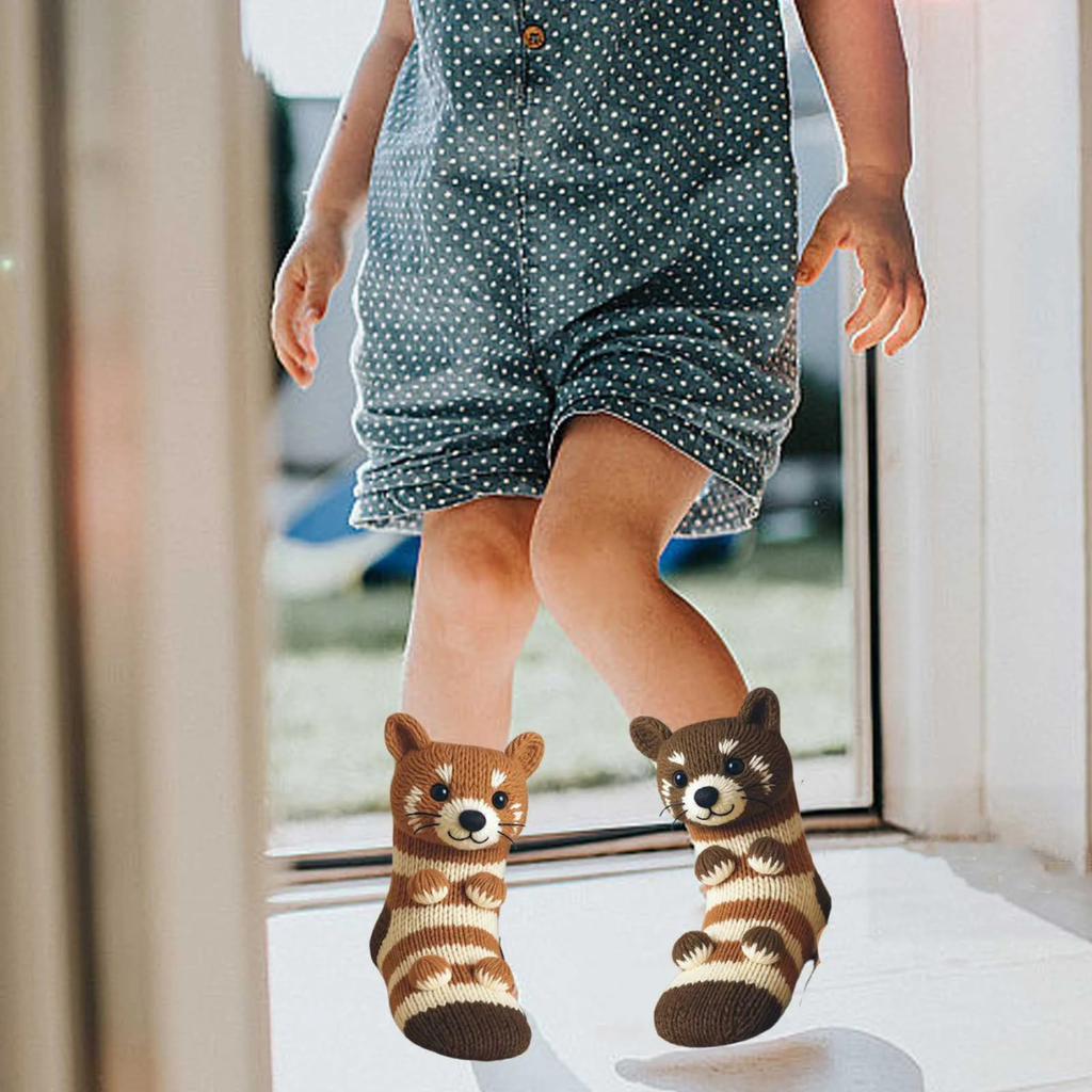 3D Knitted Animal Winter Socks