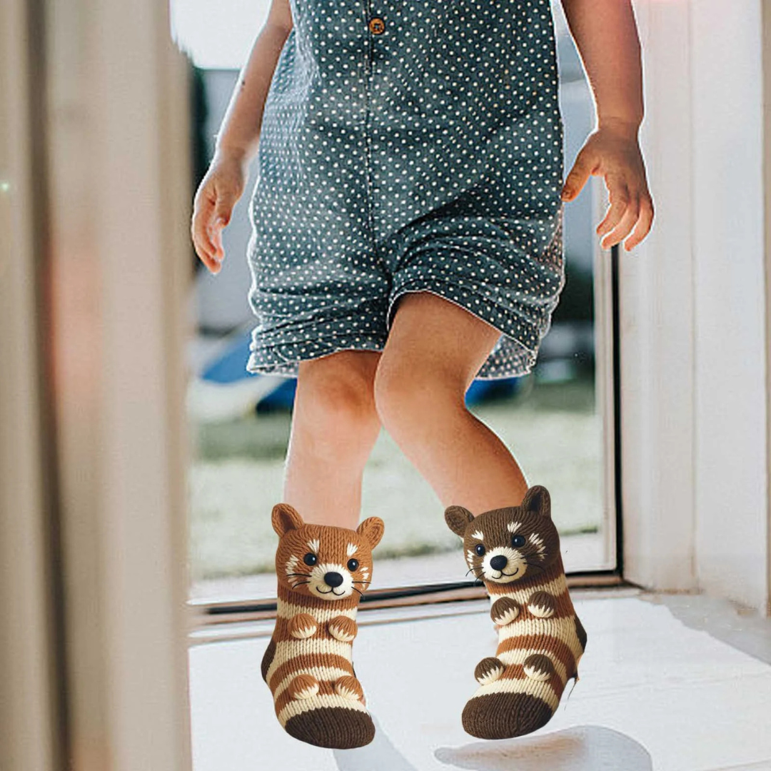 3D Knitted Animal Winter Socks
