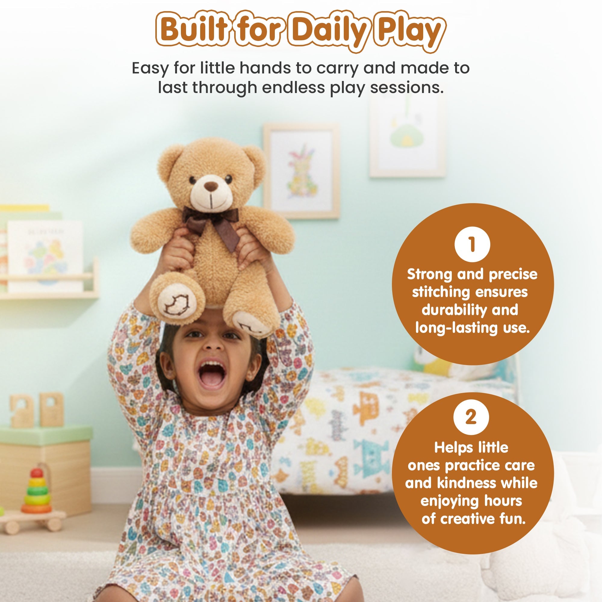 Soft & Cuddly Stuffed Teddy Bear