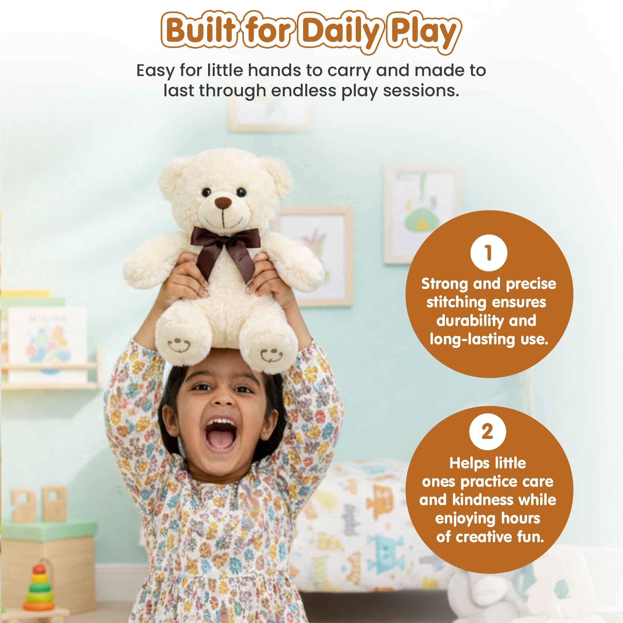 Soft & Cuddly Stuffed Teddy Bear