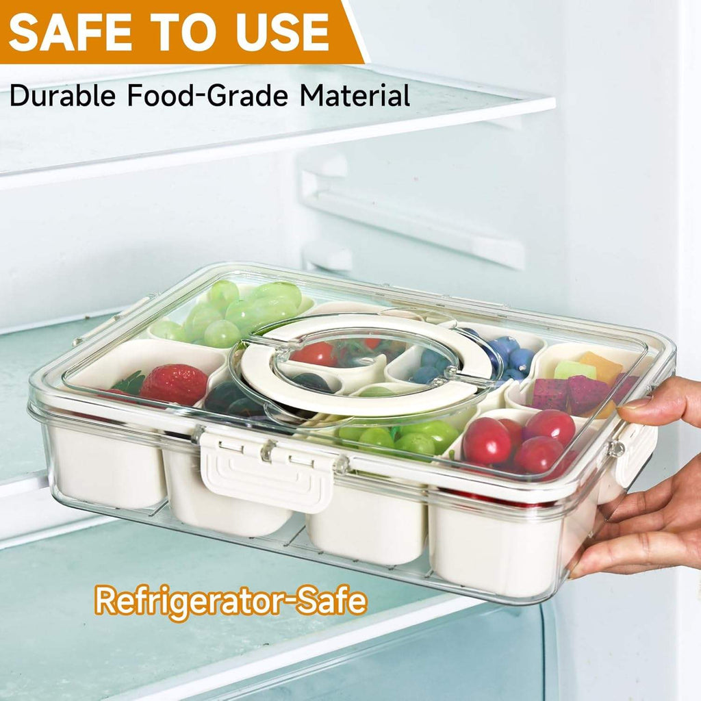 Multi-Section Container with Lid