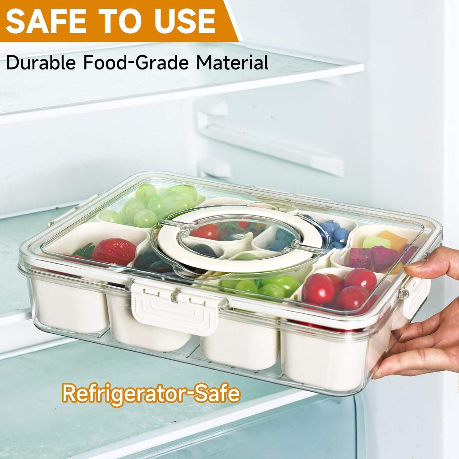 Multi-Section Container with Lid