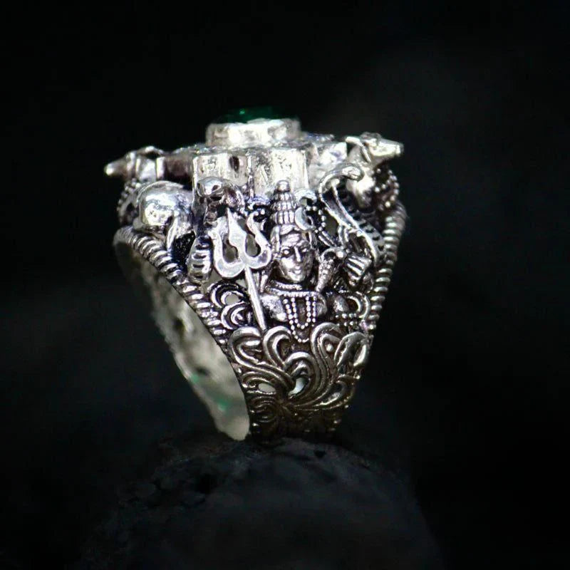 Lord Shiv Ji Silver Ring