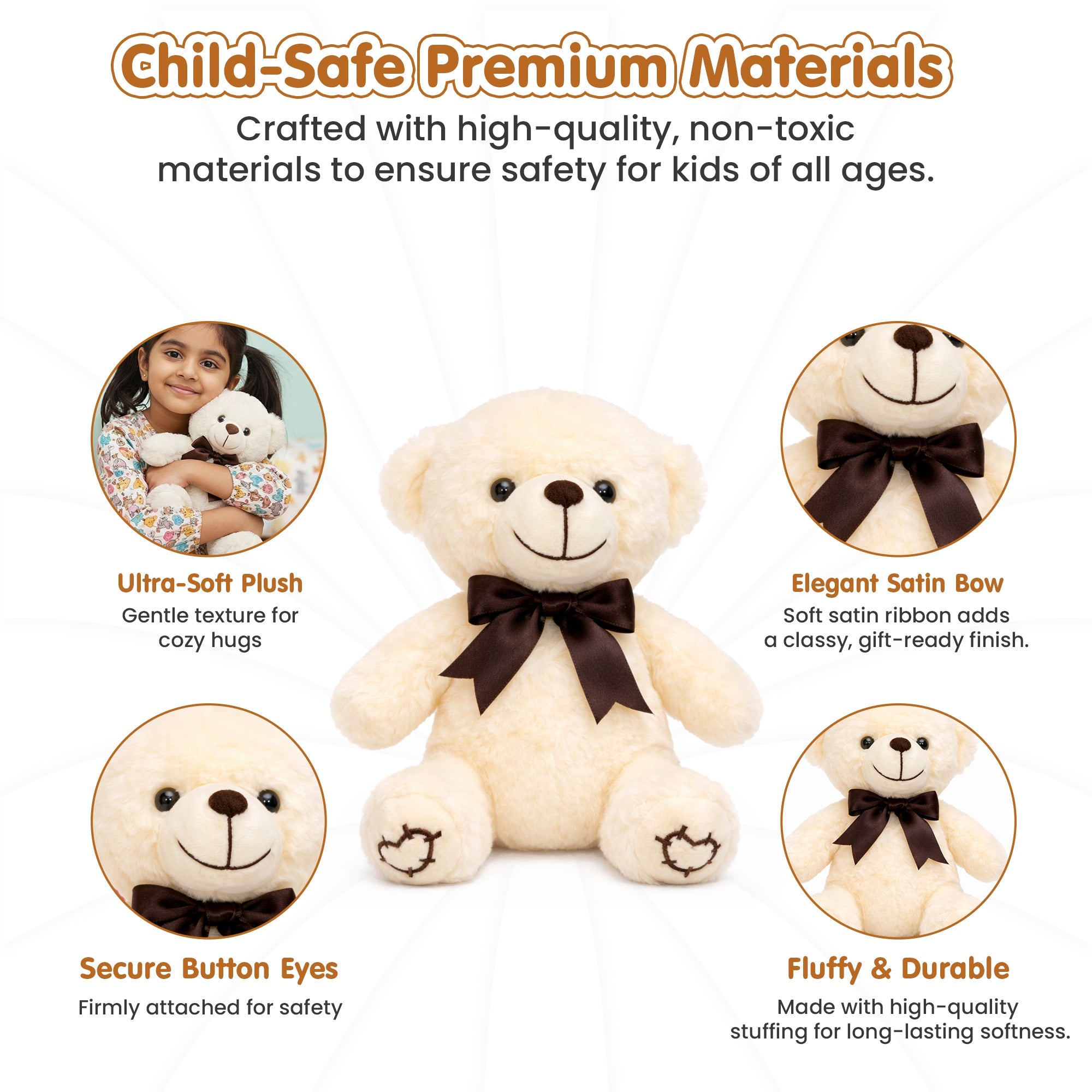 Soft & Cuddly Stuffed Teddy Bear