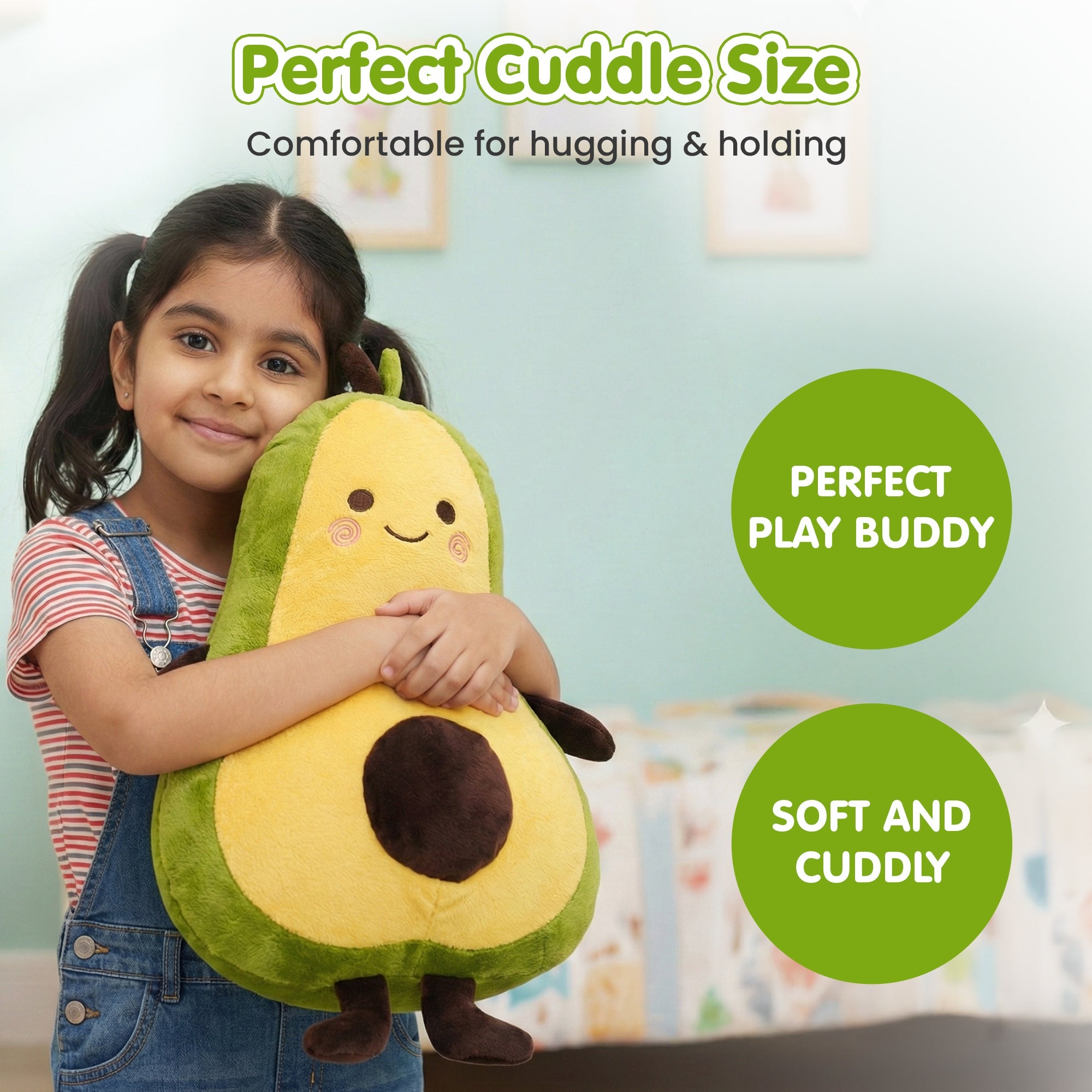 Super Soft Avocado Cushion Plush Toy