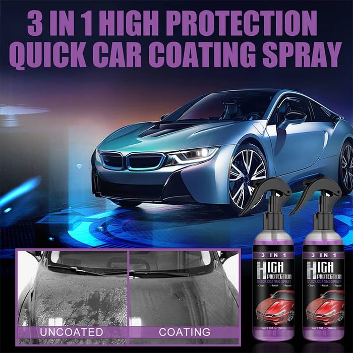 3 in 1 High Protection Car Spray- Set of 2