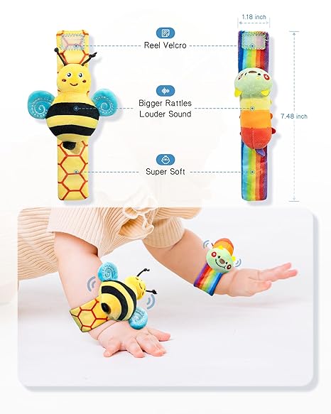 Baby Wrist Rackle Socks ( Set of 2 )