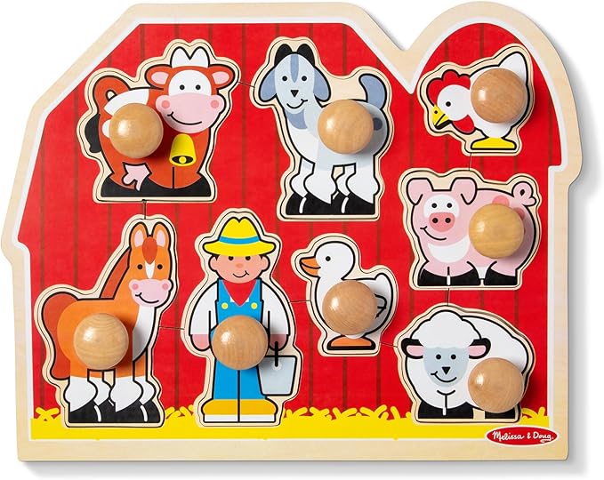 Animals Jumbo Knob Wooden Puzzle