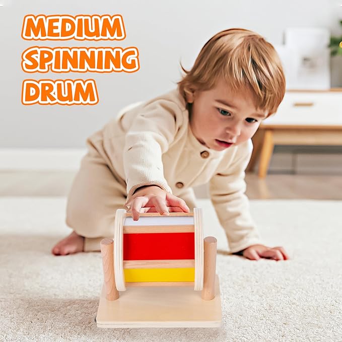 Montessori Mirror Peekaboo Knob Puzzle