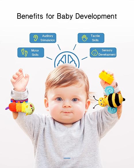 Baby Wrist Rackle Socks ( Set of 2 )