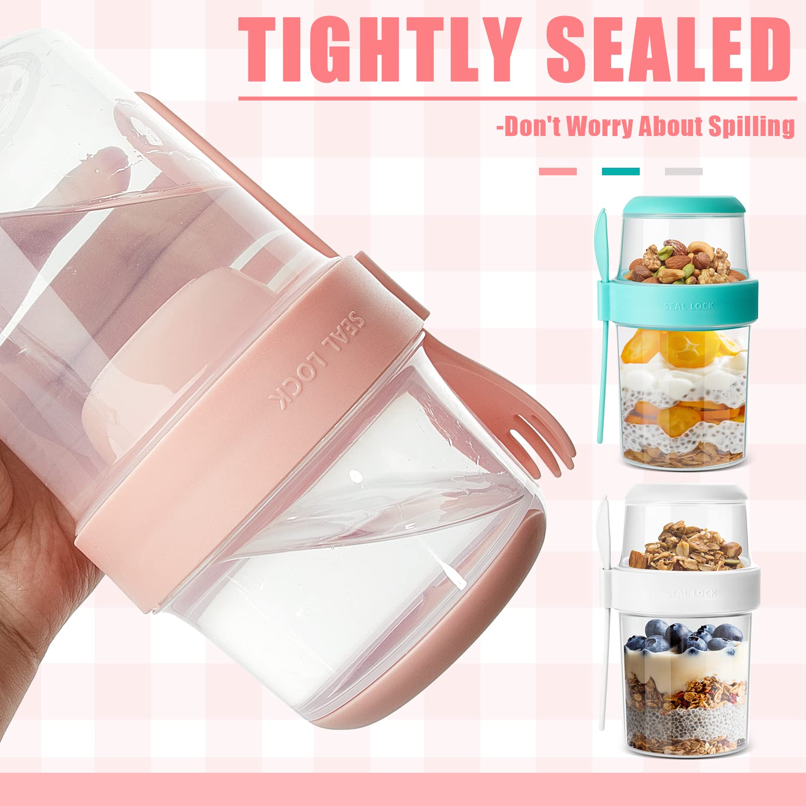 Dual-Compartment Smart Meal Multicolor Containers (Set of 3)