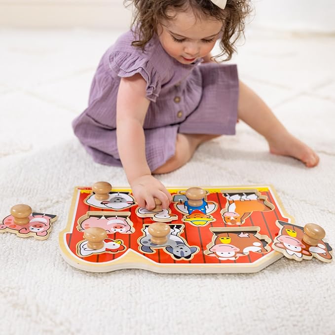 Animals Jumbo Knob Wooden Puzzle
