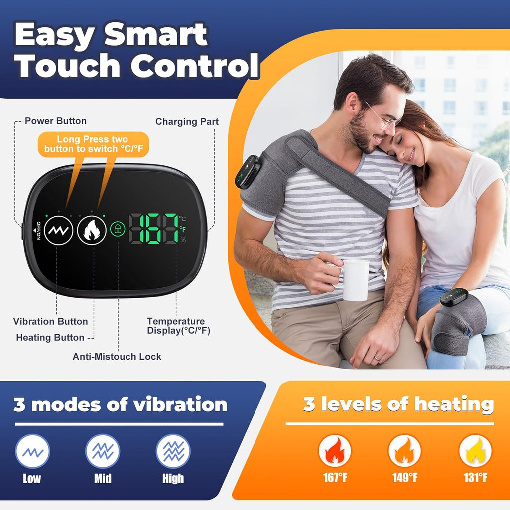 Cordless Rechargeable Heating Pads Massager