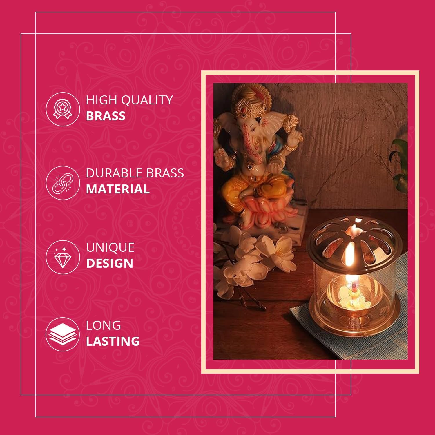 Divine-Light Brass Akhand Diya