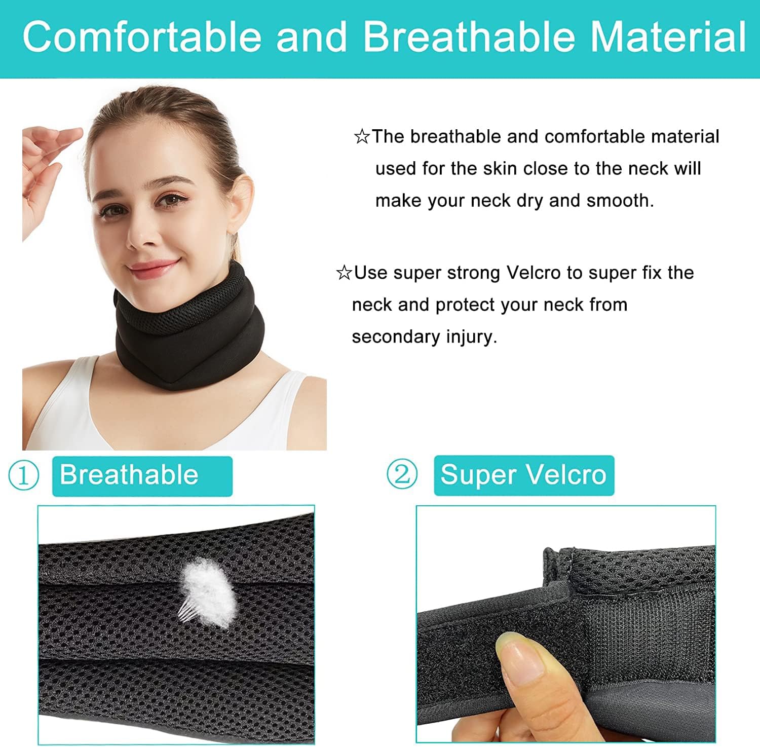 Breathable Adjustable Anti-Snoring Neck Brace