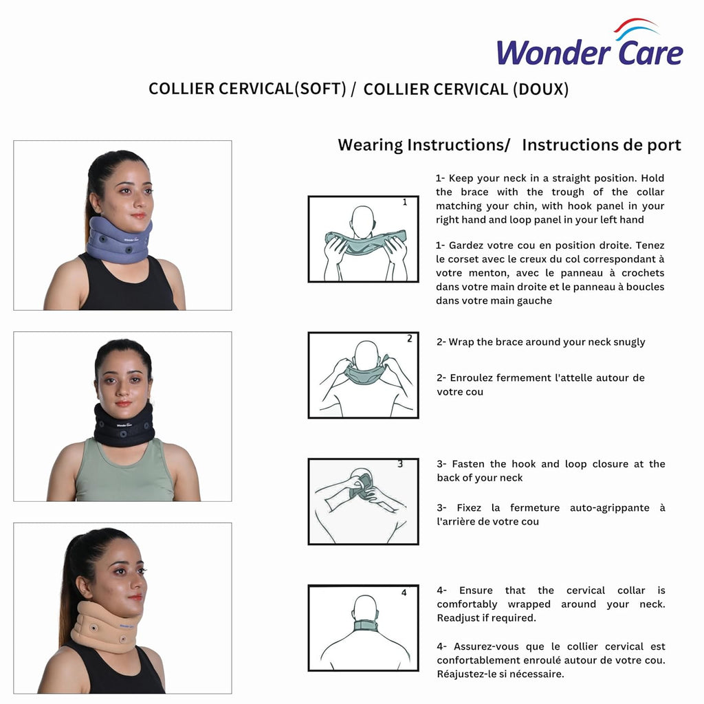 Breathable Adjustable Anti-Snoring Neck Brace scale