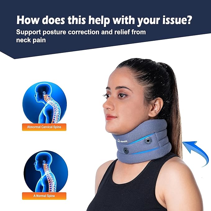Breathable Adjustable Anti-Snoring Neck Brace scale
