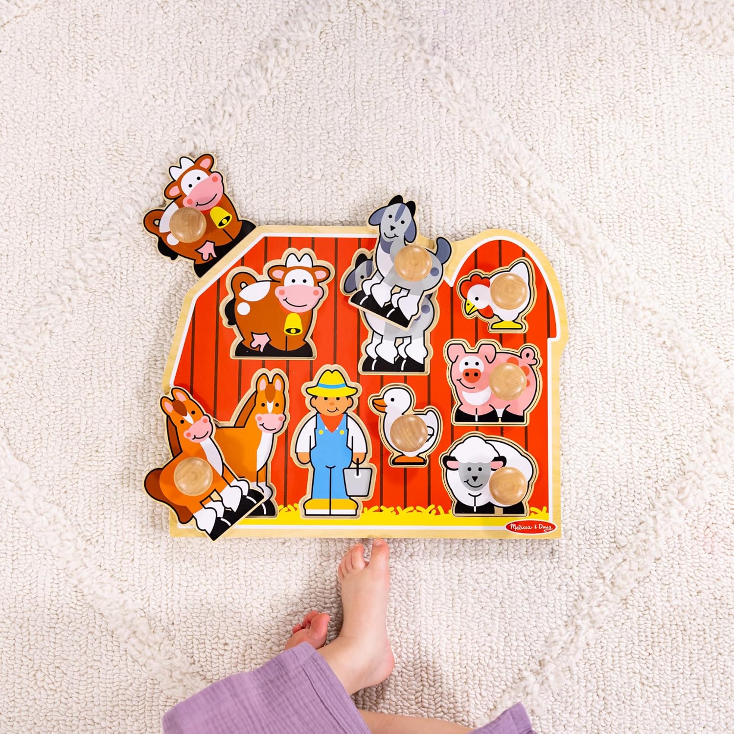 Animals Jumbo Knob Wooden Puzzle