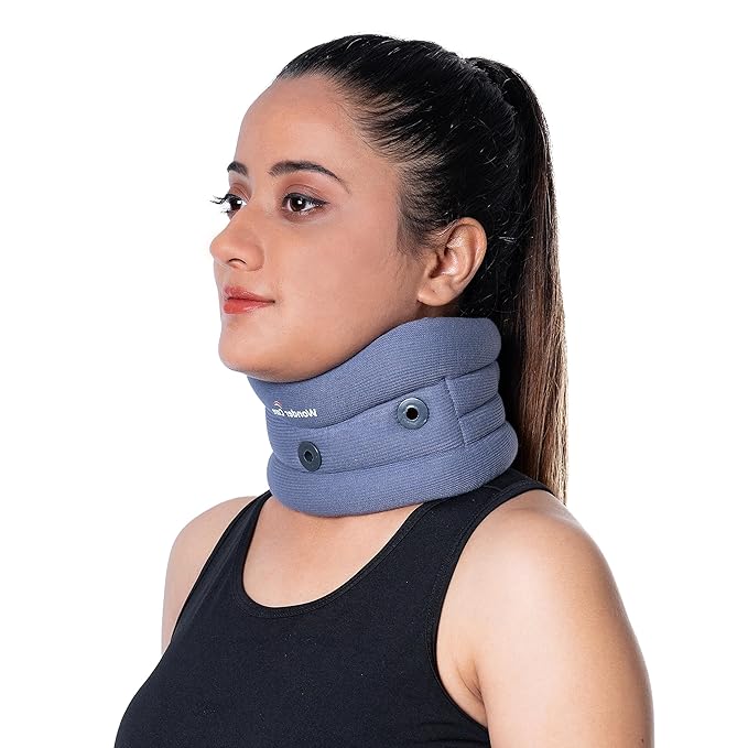 Breathable Adjustable Anti-Snoring Neck Brace scale