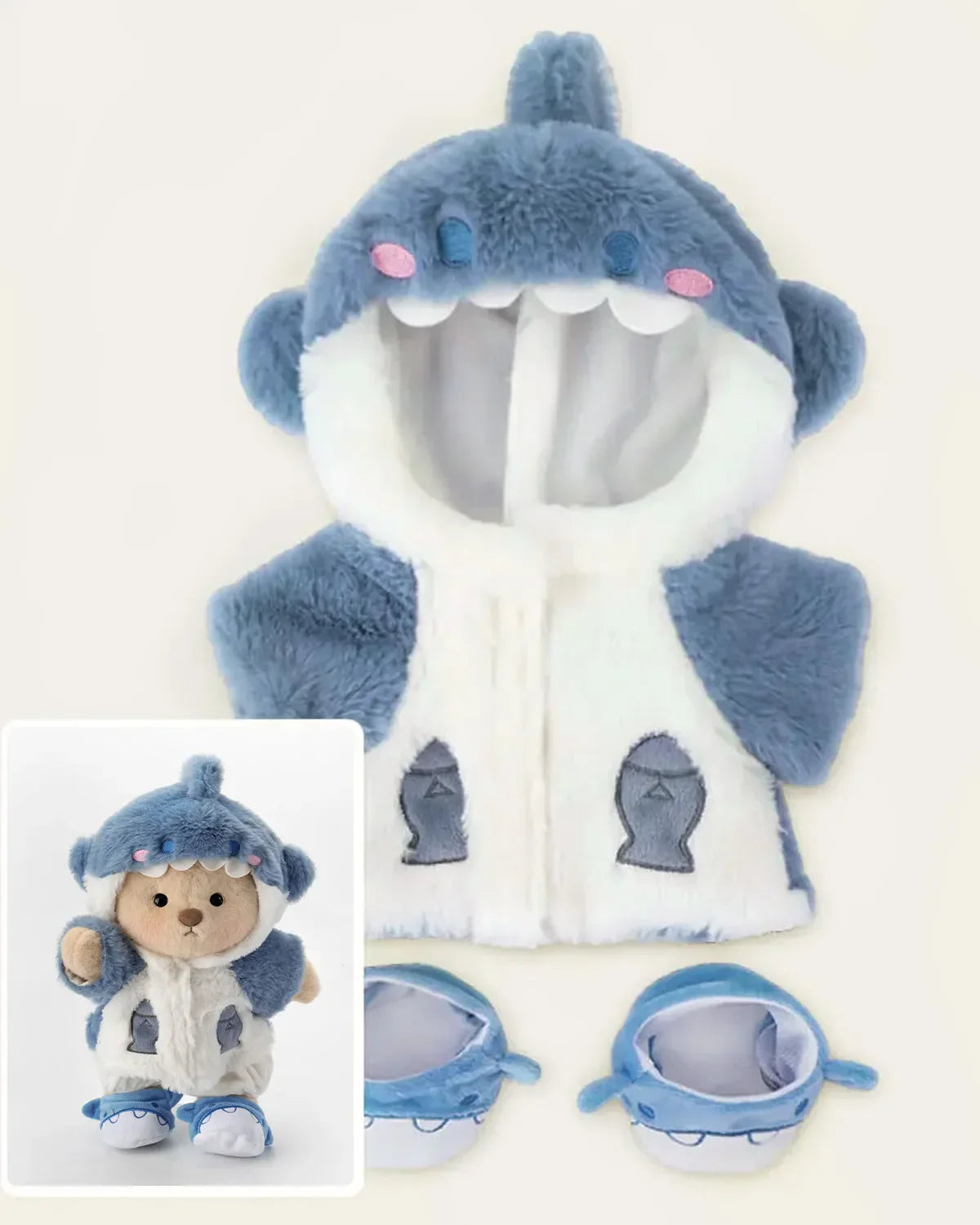 Multicolor Cotton Cute-Dino Teddy Set
