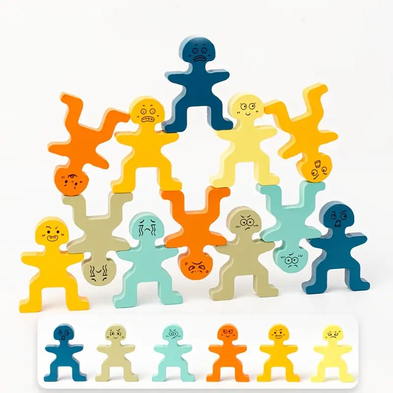 Montessori Balance Block Stacking Game