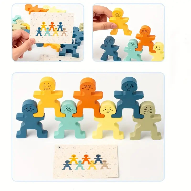 Montessori Balance Block Stacking Game