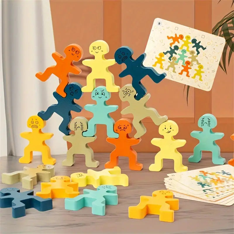 Montessori Balance Block Stacking Game