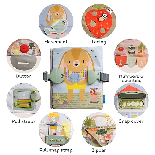Montessori Busy Board Book for Toddlers