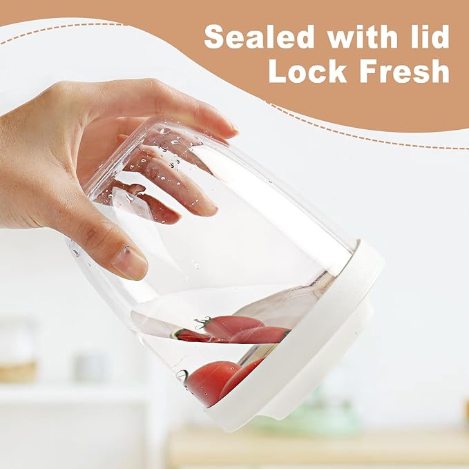 Double-Layer Fruit & Salad Container with Lid and Fork (Set of 4)
