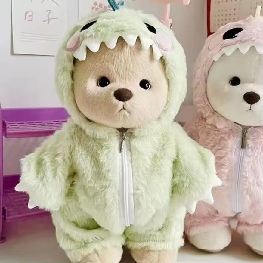 Multicolor Cotton Cute-Dino Teddy Set