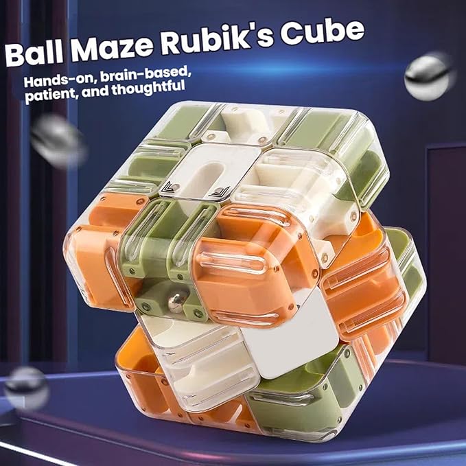 3D Maze Cube Puzzle