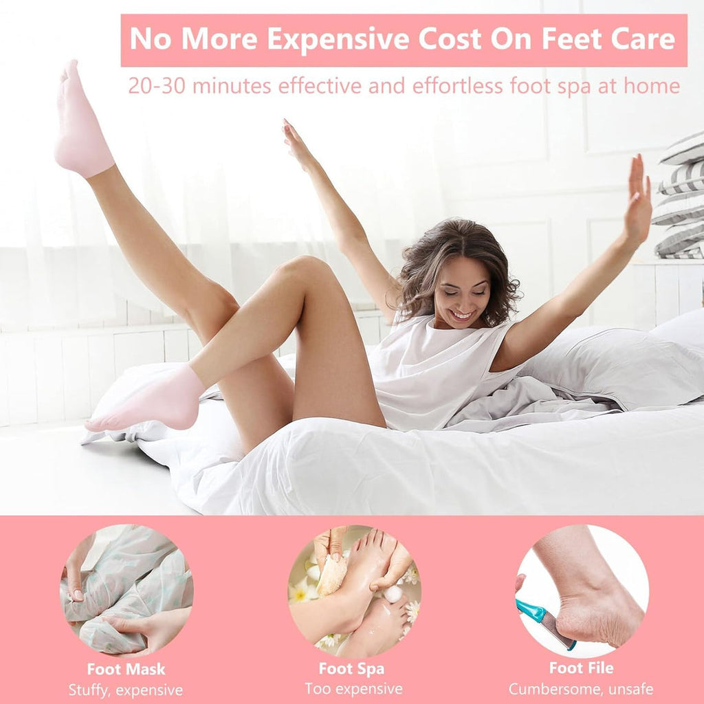 Reusable Crack Healer Silicone Socks(Set Of 2)