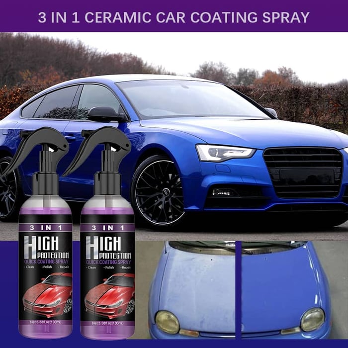 3 in 1 High Protection Car Spray- Set of 2
