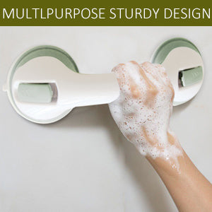 Dual-Lock Suction Grab Bar
