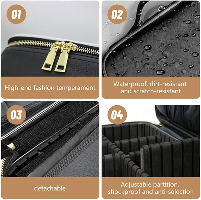 Multi-Compartment Cosmetic Storage Organizer
