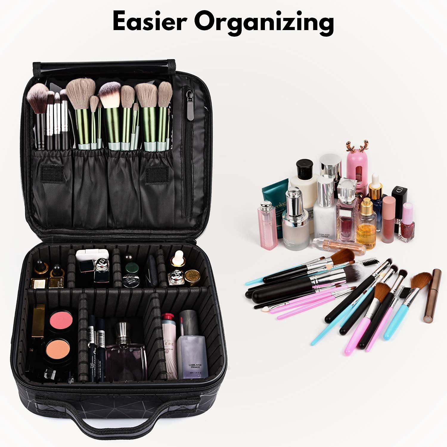 Multi-Compartment Cosmetic Storage Organizer