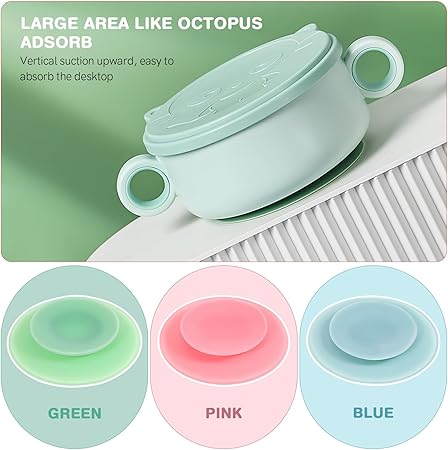 Non-Slip Silicone Suction Base Cup Holders (Set of 3)