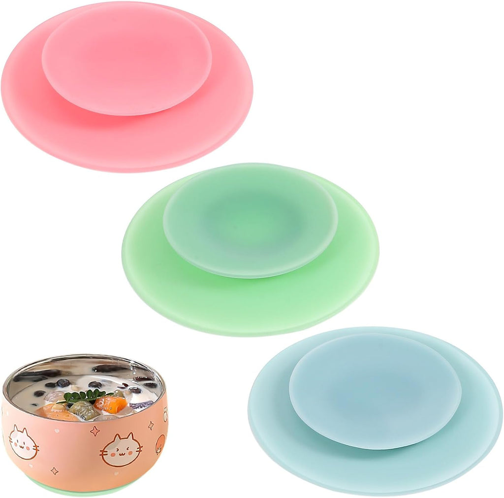 Non-Slip Silicone Suction Base Cup Holders (Set of 3)